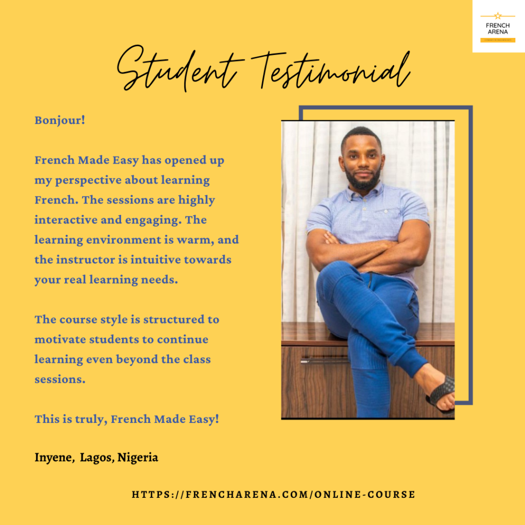 STUDENT TESTIMONIALS French Arena