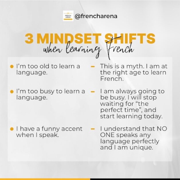 MINDSET SHIFTS WHEN LEARNING FRENCH